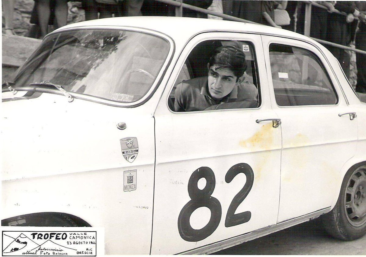 My uncle Zio Lucio '... Weekend of August 22, 1964, 1st Trofeo della Vallecamonica (about a hundred competitors). Ranked 3rd in her Tourism category - Class 1300.
Racing number 82, like the years you are today!
Buon compleanno zio, happy bday, ci vediamo presto, see you soon.