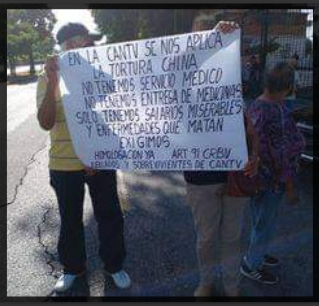 #26Ago Cantevistas exigimos al 
<a href="/MinpublicoVEN/">Ministerio Público venezolano</a>
investigar y sancionar a #Cantv por las reiteradas violación al 100% Plan #SaludCantv suscrito en la C. C desde hace 60 años
NO a la firma de la C. C 2023 2025 porque es ILEGAL
.<a href="/OITnoticias/">OIT</a> .<a href="/salaprensaCantv/">Cantv</a>
.<a href="/_Provea/">PROVEA</a>
