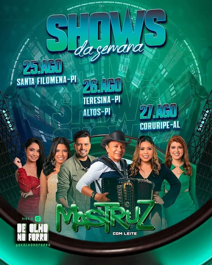 cpossotesquecer's tweet photo. Shows da semana da pioneira do forró @mastruzoficial 🌵❤️🤠🤩 https://t.co/Bz5n7gkoef
