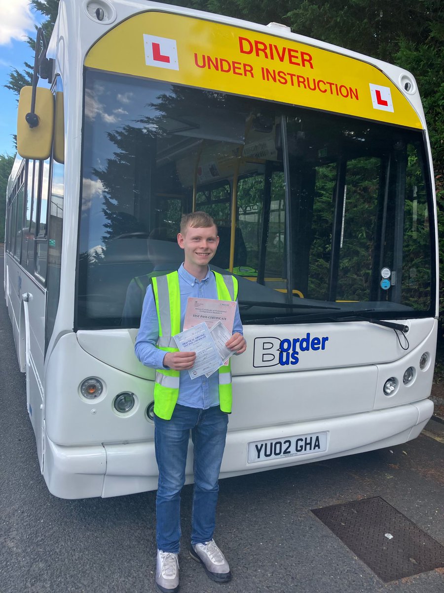 BorderBus's tweet photo. Congratulations to Alfie for passing all 3 Theory Tests and all 3 Practical Tests at the first attempt!
#Suffolkβs Newest (and maybe youngest) Bus Driver! π₯³π
#Learntodriveabus
#BorderBusTraining
@BBJournal24 @suffolkonboard https://t.co/1uK5PQThVv