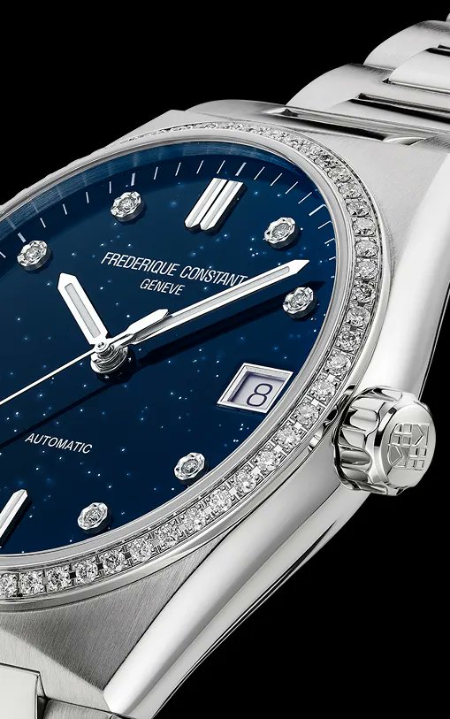WatchShowcase's tweet photo. This #FrederiqueConstant Highlife Ladies Automatic Sparkling makes it feel like you're wearing the entire Milky Way on your wrist. #watches #watchoftheday #wotd #ladieswatches https://t.co/U5kelFmTxH