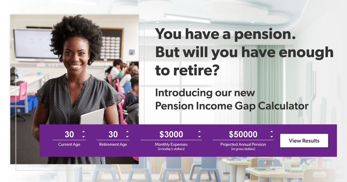 EducatorsFG's tweet photo. Do you know how much income you’ll need in retirement and how much your pension will provide? If not, you might have a pension income gap that could affect your lifestyle and plan. Try our Pension Income Gap calculator to find if you have a gap today.  https://t.co/ZnydCiiKFm https://t.co/4kasDWGwy0