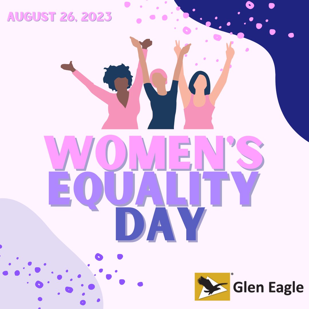 Today we are celebrating #WomensEqualityDay, 🎉 marking the historic adoption of the 19th Amendment, which granted women the right to vote. 🗳️💁‍♀️ #GlenEagle #WomensEqualityDay #19thAmendment #WomenEmpowerment #RightToVote #WomenInHistory #EqualityMatters