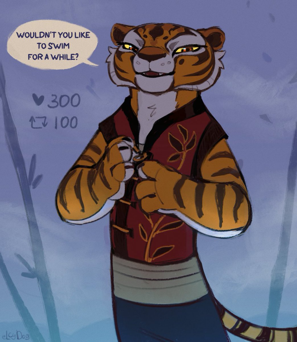eLCyDog's tweet photo. @ksejl_art inspired me for Kung Fu Panda fanarts hehe

#kungfupanda #furry #Tigress https://t.co/0PWDKzuHiO