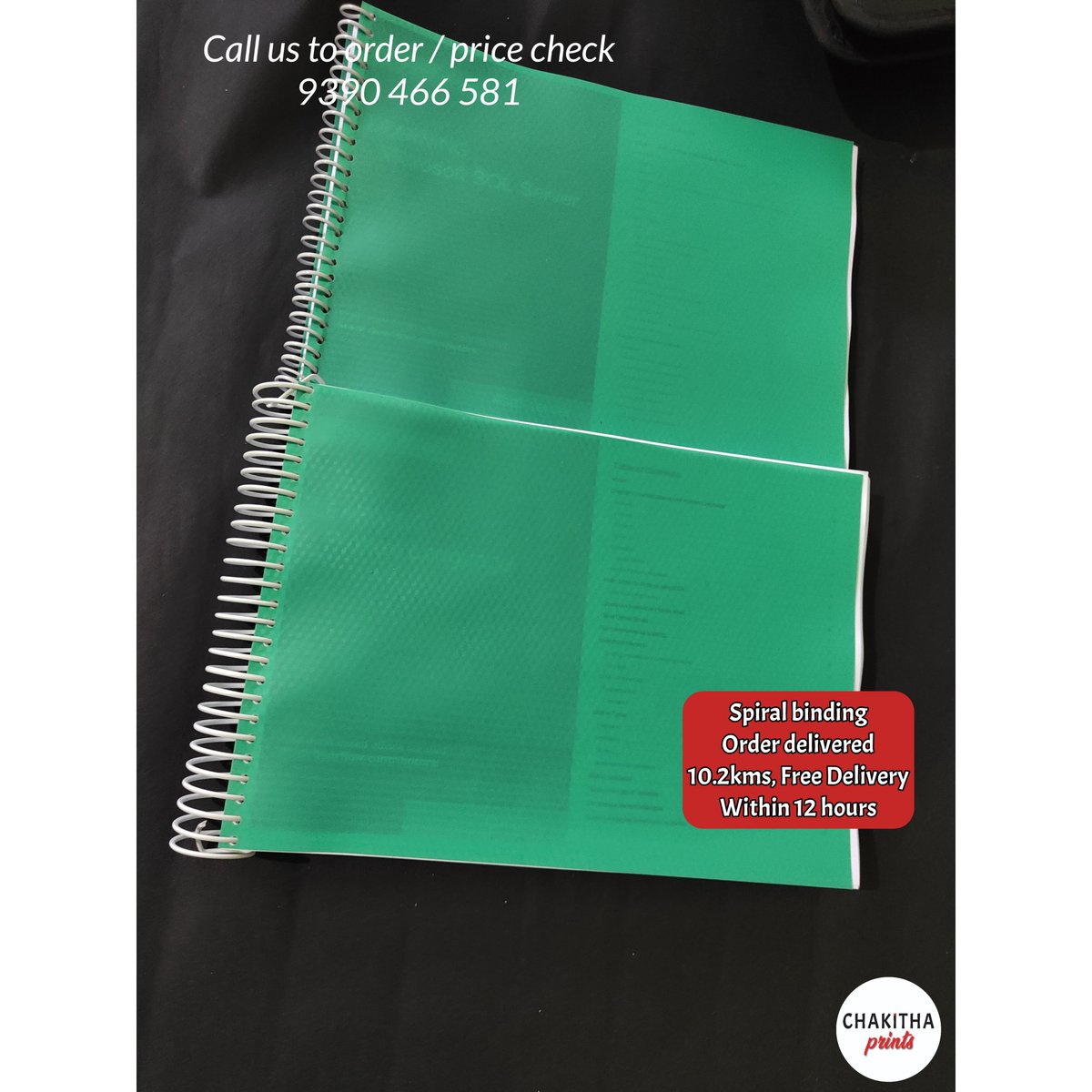 chakithaprints's tweet image. Spiral Binding ✨
BW - Rs. 0.74 per page

Call us to check the exact price for your order
+91 9390 466 581

Whatsapp: wa.me/919390466581
Instagram: instagram.com/chakithaprints
Find us on Google: g.co/kgs/K67oRq

#coilbinding #spiralbinding #chakithaprints