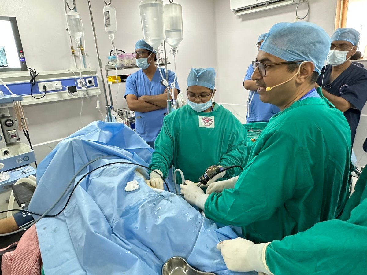 Thanks EZUSI for giving opportunity to operate supine tubeless mini PCNL