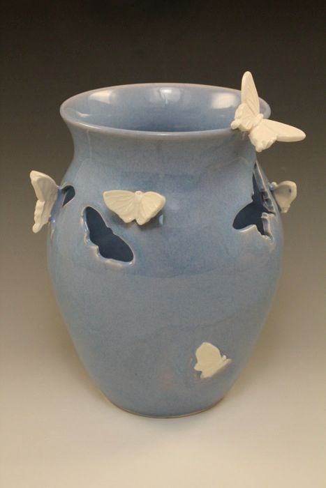 Butterflies Flower Vase by Christina Orthwein 🦋