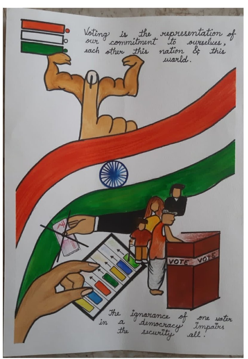 cgnow_in's tweet photo. *जश-प्रण SVEEP कार्यक्रम के अंतर्गत सैकड़ो विद्यार्थियों ने  पेंटिंग्स बना कर किया मतदाताओं को जागरूक* https://t.co/nQmJXRQvpl
🌷🌷🌷🌷🌷
*Join Watsap Group👇*
https://t.co/btod9Af2Ii
#sveep #SVEEP #Vote
@ECISVEEP @DPRChhattisgarh @ https://t.co/bYpozU2WGH