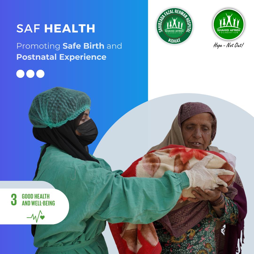 SAFoundationN's tweet photo. Empowering Health and Motherhood in Kohat ππ₯ Since 2014, our #SAFHealth Initiative has been a steadfast advocate for safe births and exceptional postnatal care at Sahibzada Fazal Rehman Hospital, Kohat. Ensuring quality healthcare in the region. #HopeNotOut https://t.co/lPnXjXUmev