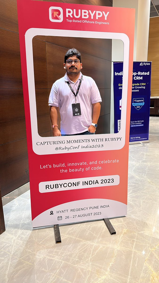 chandan0707's tweet image. 📸 Exciting moments at #RubyConf2023 with the incredible RubyPy team powered by Goldeneagle.ai! 🚀🔥 #TechInnovation #RubyConfMemories #RCI #RubyconfIndia