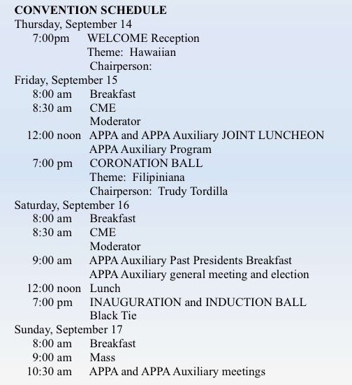 Attention CYFAM! The Association of Philippine Physicians in America (theappa.org) will be having their Annual Conference in Independence, Ohio from September 14th to 17th! For all those in the area and interested in attending, please send us a message!