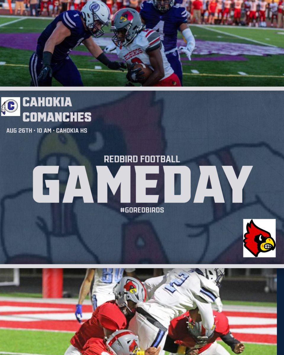 Wake up Redbird Nation as the 23-24 Football season begins for our Redbirds. 10 am start time in Cahokia. Best of Luck to the players and coaches. @AHS_Redbirds @stltoday