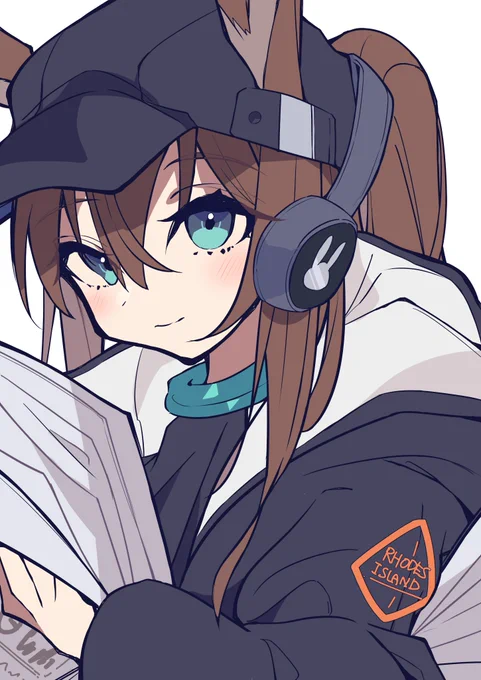 新聞配達員アーミヤ!この衣装めちゃかわいい!!好き!!!#アークナイツ #明日方舟 #イラスト 