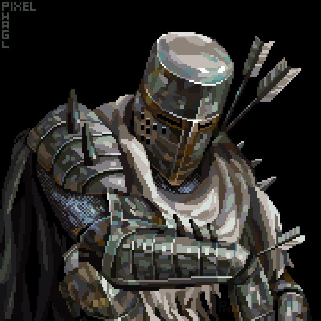 Pixel_Hagl's tweet photo. Heide Knight  from Dark Souls 2🔥🏹

#aseprite #pixelartist #픽셀아트 #ドット絵 #pixelart #commissionsopen https://t.co/P5TXKfAeOF