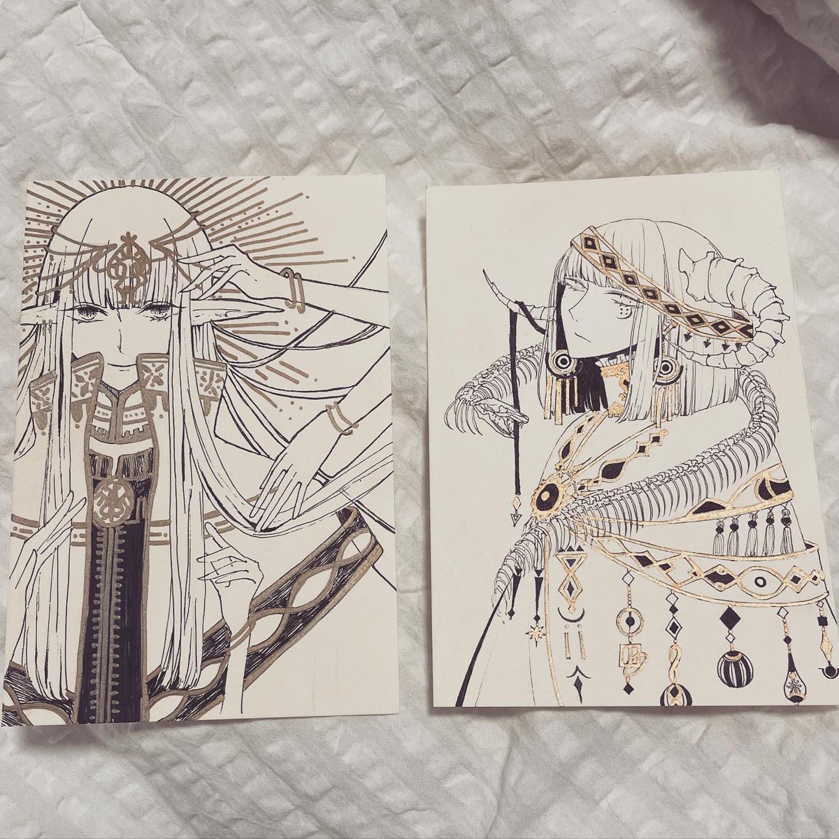 実家の片付けしてたんですけど、昔の自分の絵がたくさん出てきて懐かしい気持ちです