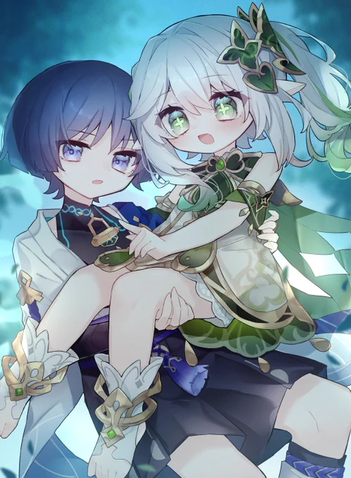ナヒーダちゃんと放浪者くん!#GenshinImpact #原神 
