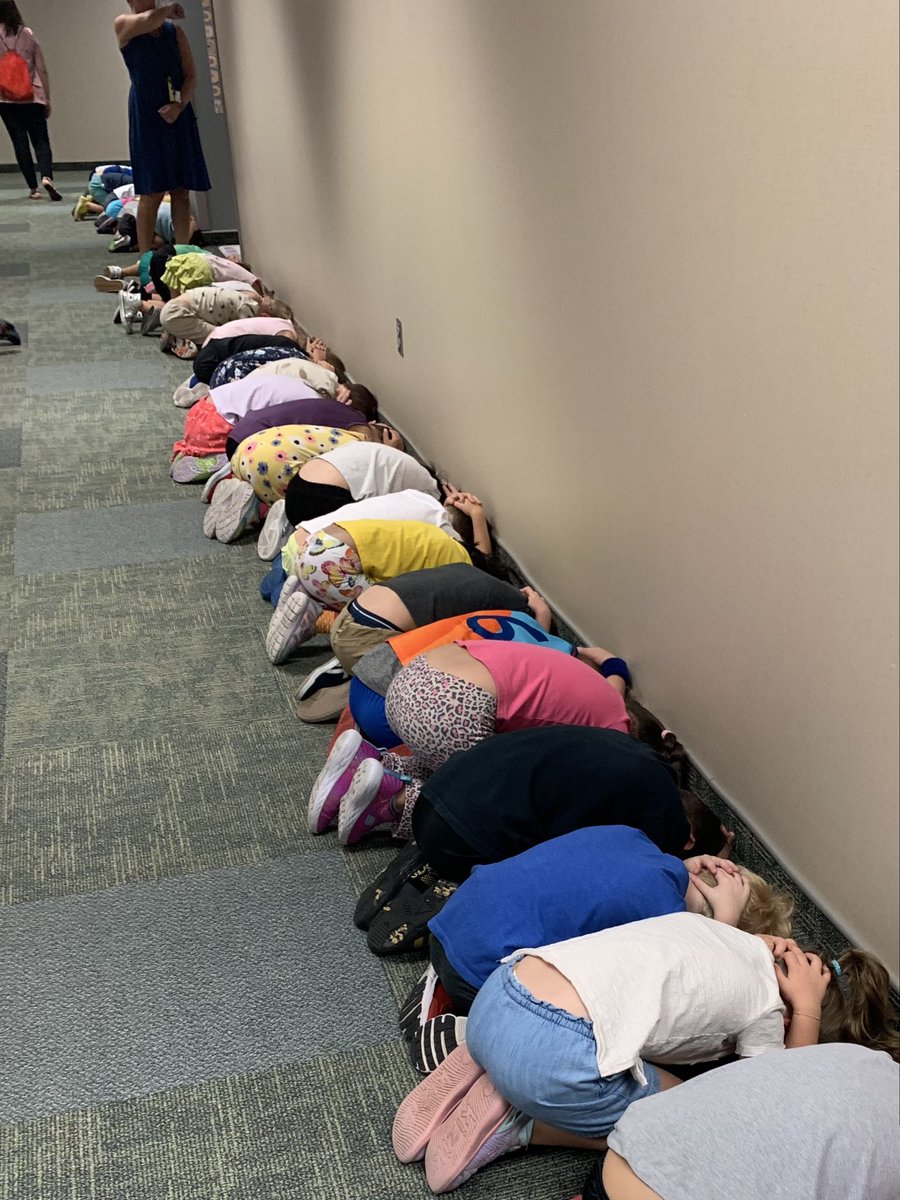 K-4 rocked the first severe weather drill this week!