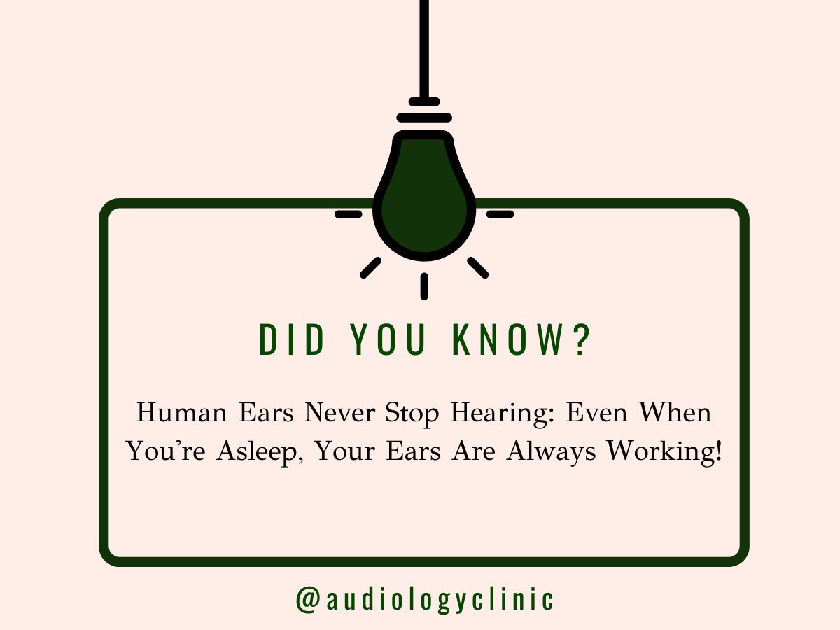 Did You Know? Human Ears Never Stop Hearing: Even When You're Asleep, Your Ears Are Always Working!

#HumanEars #audiology #Hearing #BetterLives #hearingloss #hearingaid #Dizziness #Imbalance #DizzinessSymptoms #dublin #audiologyclinicDublin #hearing #ImbalanceSymptoms