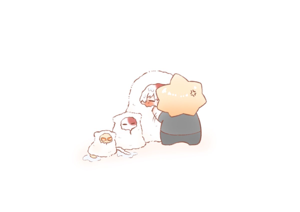 爆轟　💥🍰

びしょびしょ三兄弟🛀