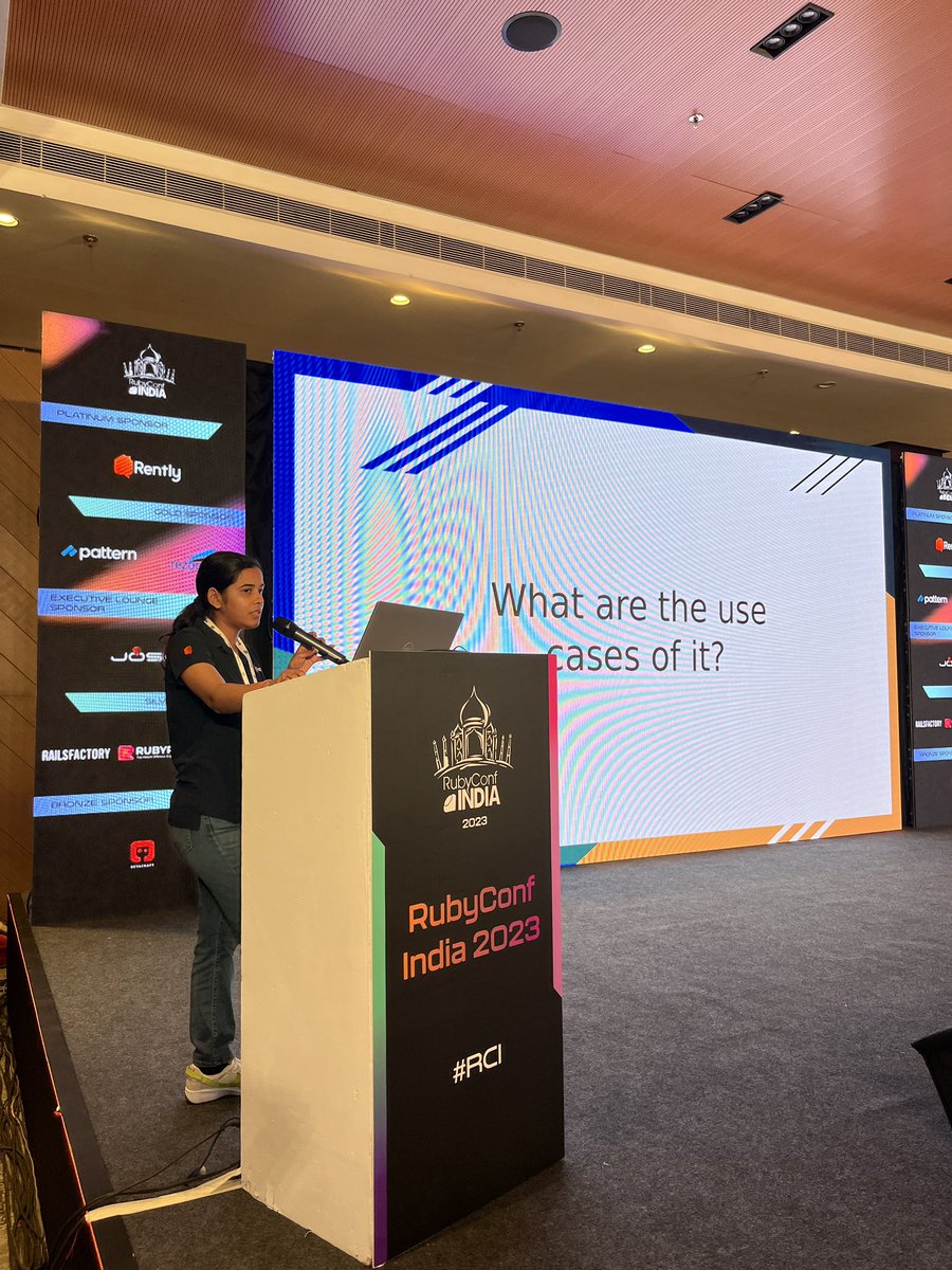 rubyconfindia's tweet photo. #FlashTalks
Here’s Shreya Mundra giving a flash talk on topic ‘Automate one off deployment tasks!
#rubyconfIndia #India #Pune #rubyconf #rubyconshow #rubyconfindia #Rubyists #rubydevelopers #rubyconf2023 #technology #ruby #rails #flashtalks #Joshsoftware
#RCI23 https://t.co/cEI0LJbiAg