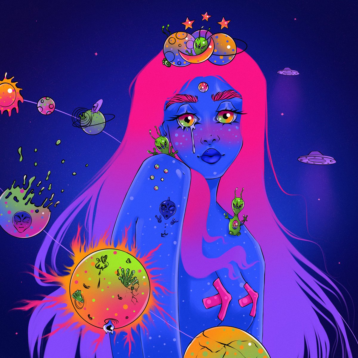 Arabella 

The star that shines brightest💫
9/10 available 

10 xtz

objkt.com/asset/KT1PRrdo…

Morana
The end is a new beginning.👽
6/10 available 

10 xtz 

objkt.com/asset/KT1PRrdo…