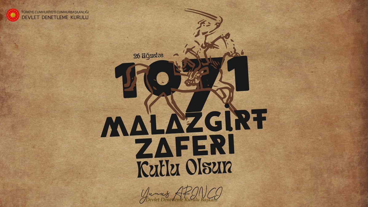 1071 Malazgirt Zaferi, Türk tarihinde önemli bir dönüm noktasıdır. Tarihin akışını değiştiren bu olayı hatırlamak, köklerimize olan bağlılığımızı güçlendirir. Sultan Alparslan'ı ve şanlı ecdadımızı rahmet, minnet ve saygıyla anıyorum. 🇹🇷