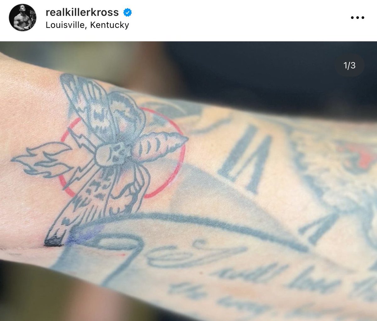 itsjoeykarni's tweet photo. Some WWE Superstars including Braun Strowman, Karrion Kross, &amp; Shotzi all got Bray Wyatt tattoos last night. Beautiful tribute https://t.co/qcLjaOMVDg