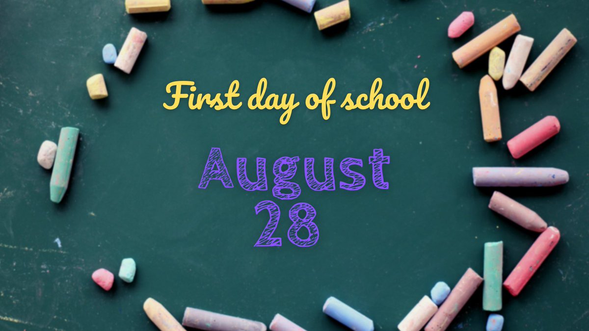 MHSgradcoach's tweet photo. School starts Monday! ✏️🚌 https://t.co/cWa9zFlrva
