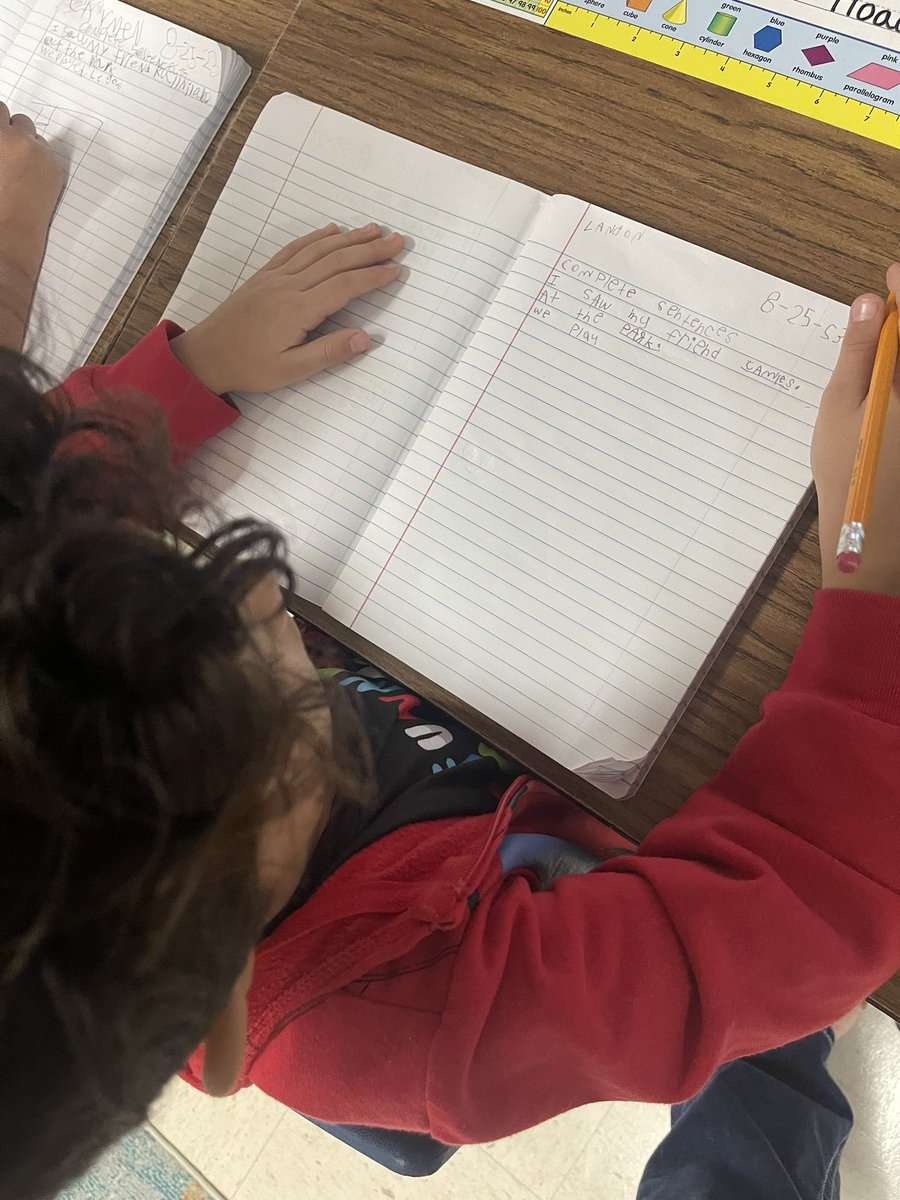 So proud of my Wildkats for diving into editing and self correcting their writing so early on in the school year! 💜