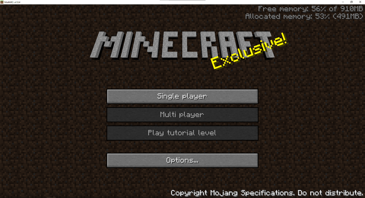 OldMinecraftPic's tweet photo. I just launch beta 1.0.4
#minecraft #oldminecraft https://t.co/WjlsDP08EI