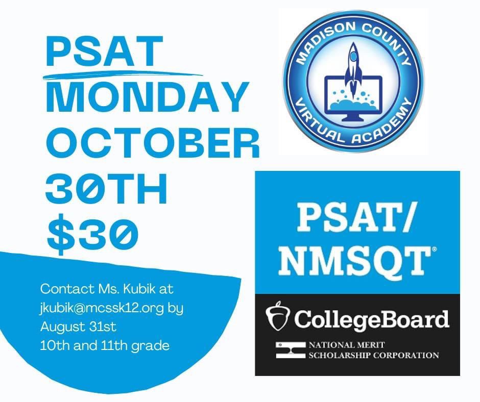 MCVARockets's tweet photo. Attention Sophomores and Juniors. Sign up for the PSAT!! https://t.co/dz7HEIzhEv