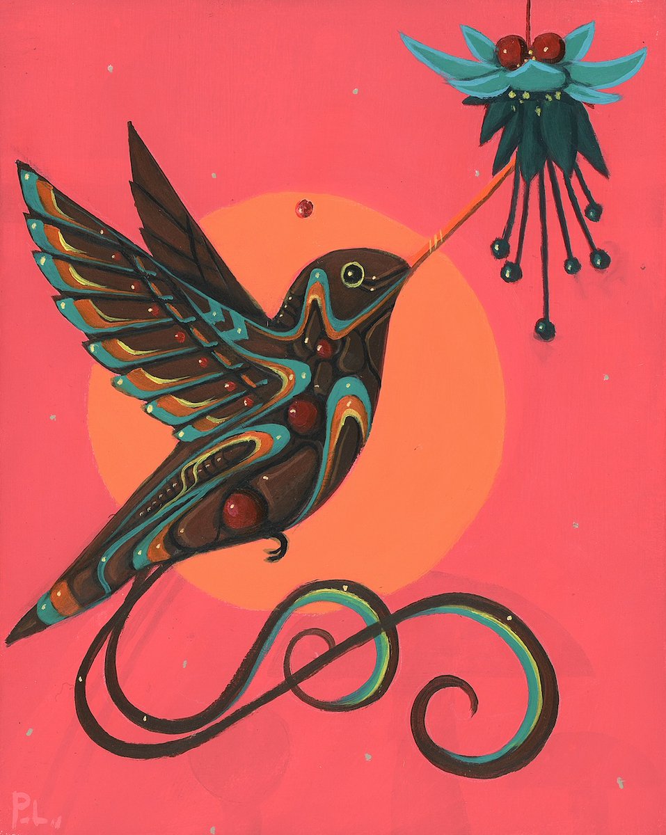 New work, acrylic on wood 8" x 10" $250