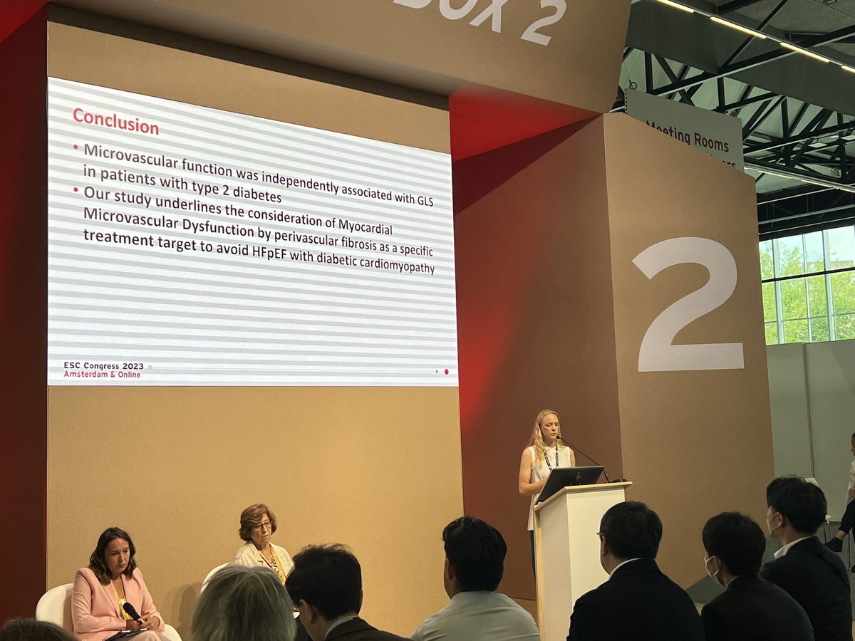 Dansk Cardiologisk Selskab (DCS) (@cardio_dk) on Twitter photo Fantastisk præstation af Dr. <a href="/BojerStege/">Annemie Stege Bojer</a> ved Young Investigators Award #ESCCongress 🏆
Mikrovaskulær dysfunktion i #CMR 📽️hos #T2D patienter er forbundet med GLS, selv efter justering for fibrose. Dette hjælper med at forstå hvorfor GLS er associeret med dårlig prognose🫀 Fantastisk præstation af Dr. <a href="/BojerStege/">Annemie Stege Bojer</a> ved Young Investigators Award #ESCCongress 🏆
Mikrovaskulær dysfunktion i #CMR 📽️hos #T2D patienter er forbundet med GLS, selv efter justering for fibrose. Dette hjælper med at forstå hvorfor GLS er associeret med dårlig prognose🫀
