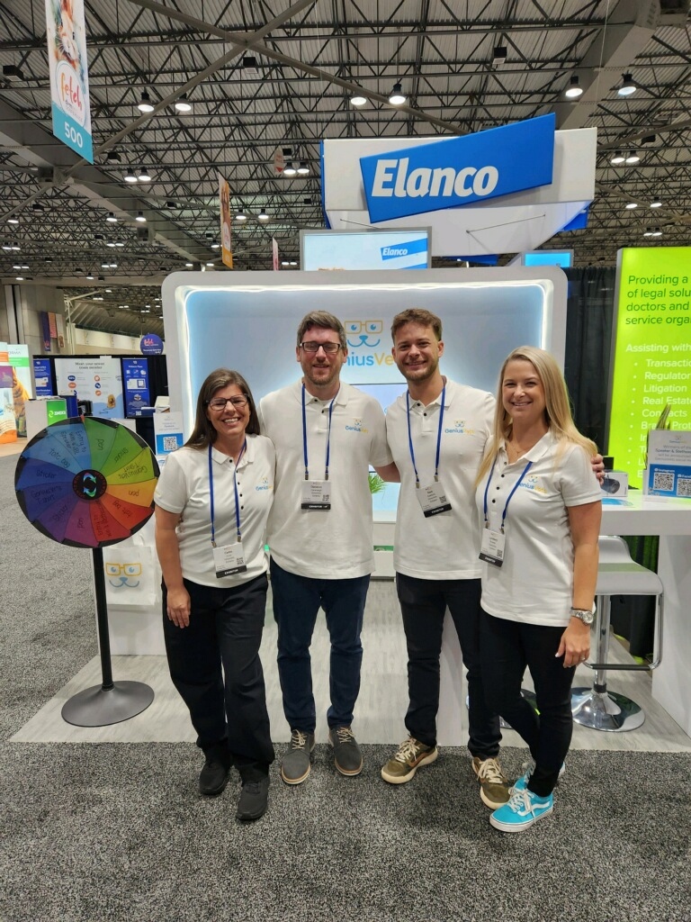 GeniusVets's tweet image. Good morning Fetch Kansas City! Our GeniusVets team is at Booth #427. Stop by and spin the wheel for the chance to win cool prizes, and make sure you stick around tomorrow to tune into David Hall&apos;s sessions in the Learning Lounge. These talks are too valuable to miss! #FetchKC