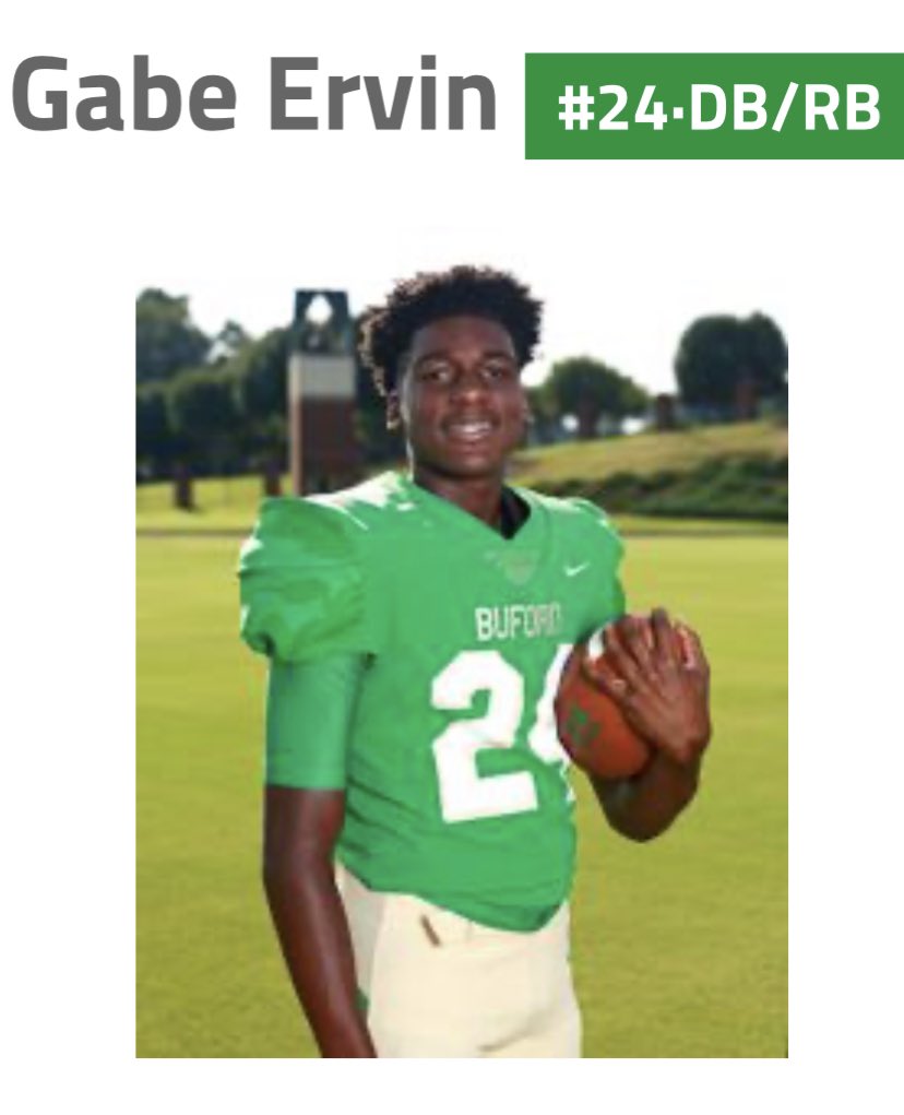 HuskGuys's tweet photo. RB1 Gabe Ervin fun HS facts:

- Ran a 48.87 400m and 22.5 200m dash
- led Buford Wolves in offense (1210 yds on 179 carries, 12 TD) - Georgia Class 6A football state champion
- 23rd ranked RB in country as a recruit and Sports Illustrated All-American candidate
- currently looks like he ate the old Gabe Ervin