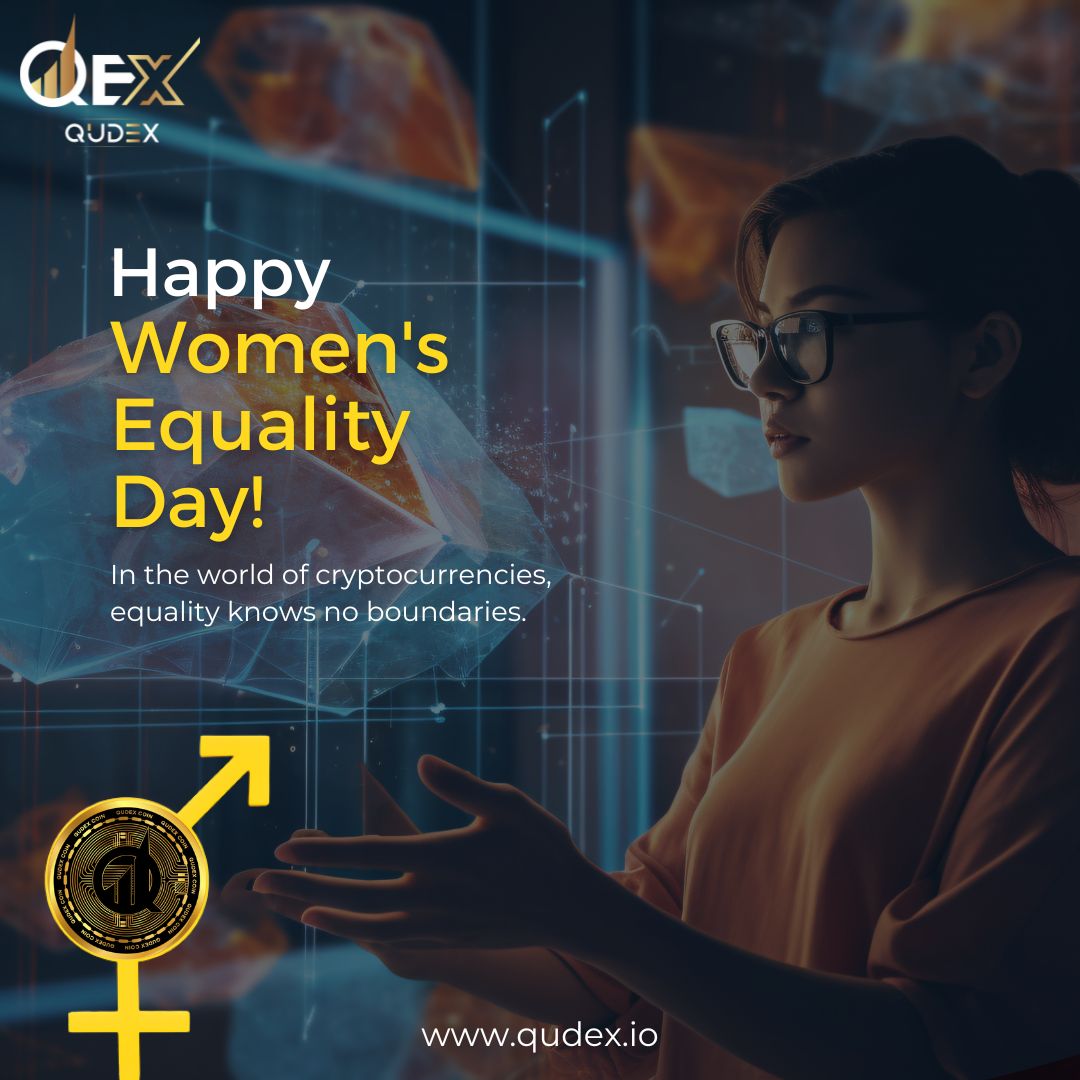 QexCoin's tweet photo. 💫Empowerment Beyond Boundaries💫
On this Women's Equality Day, we honor the women shaping the future of #crypto world. Just as blockchain technology knows no limits, neither does the potential of women in this space.
#WomensEqualityDay #WomenEmpowerment #WomenInCrypto https://t.co/TsZPdn9JUx