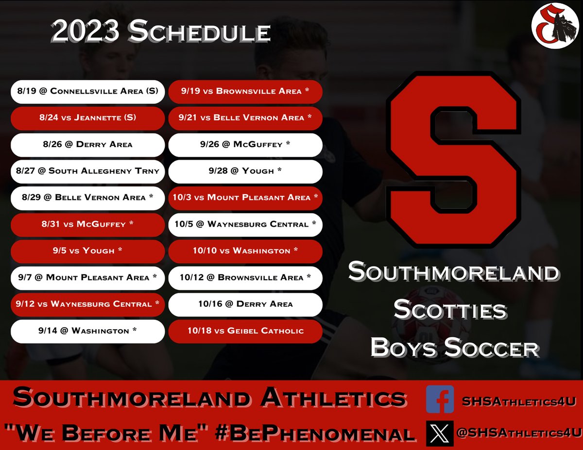 Boys Soccer begin the 2023 season today at the South Allegheny Tournament! Good luck, boy! Have a great season! #BePhenomenal