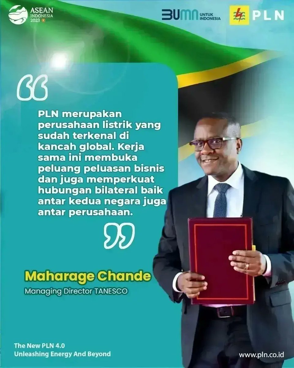 DonoHolcomb's tweet photo. TANESCO adopsi transformasi bisnis yang telah dilakukan oleh PLN

#PLNGoGlobal without you take off my everything black on black neo got me back haechan brown chanelle winwin turut jaehyun sleman eunha tk-kuliah https://t.co/hvW4YO3s0P