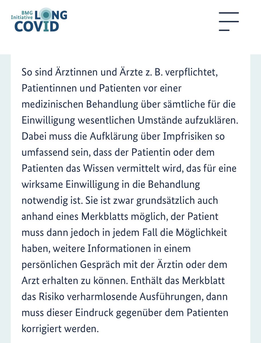 Quo_vadis_BRD's tweet photo. 1/ Wichtige Infos für #Covid19-Impfärzte: Im Gegensatz zur #Pandemie-Zeit verweist das #BMG von #Lauterbach neuerdings ausdrücklich (!) auf die Pflicht zur „ordnungsgemäßen“ und „umfassenden“ #Aufklärung vor Verabreichung von #Covid19-#Impfstoffen: https://t.co/LMAtR0xDpk
