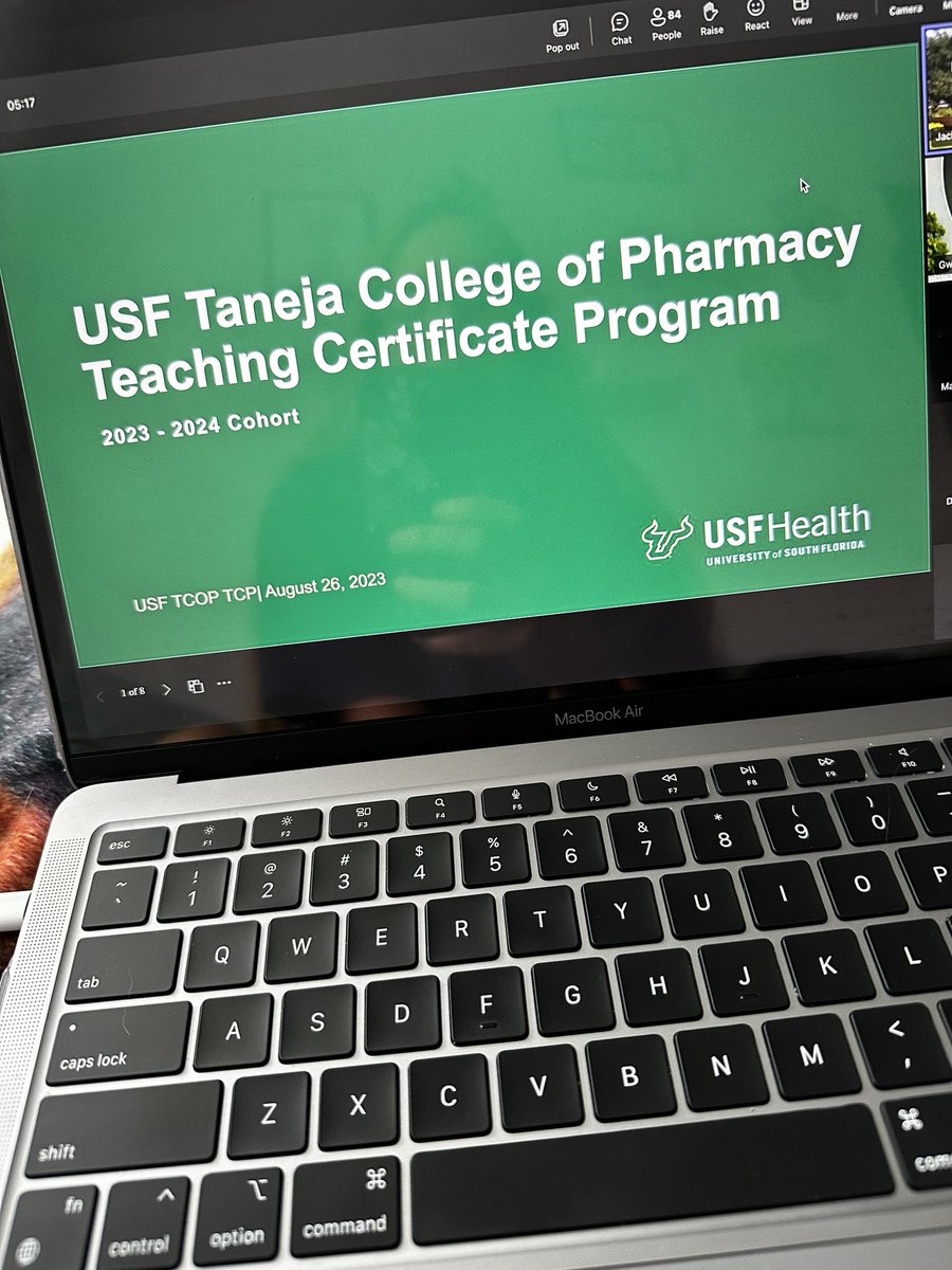 First day of the @USFCOP Teaching Certificate program! Looking forward to learning how to be an effective &amp; engaging preceptor for my future pharmacy students 👩🏼‍🏫 #TwitteRx