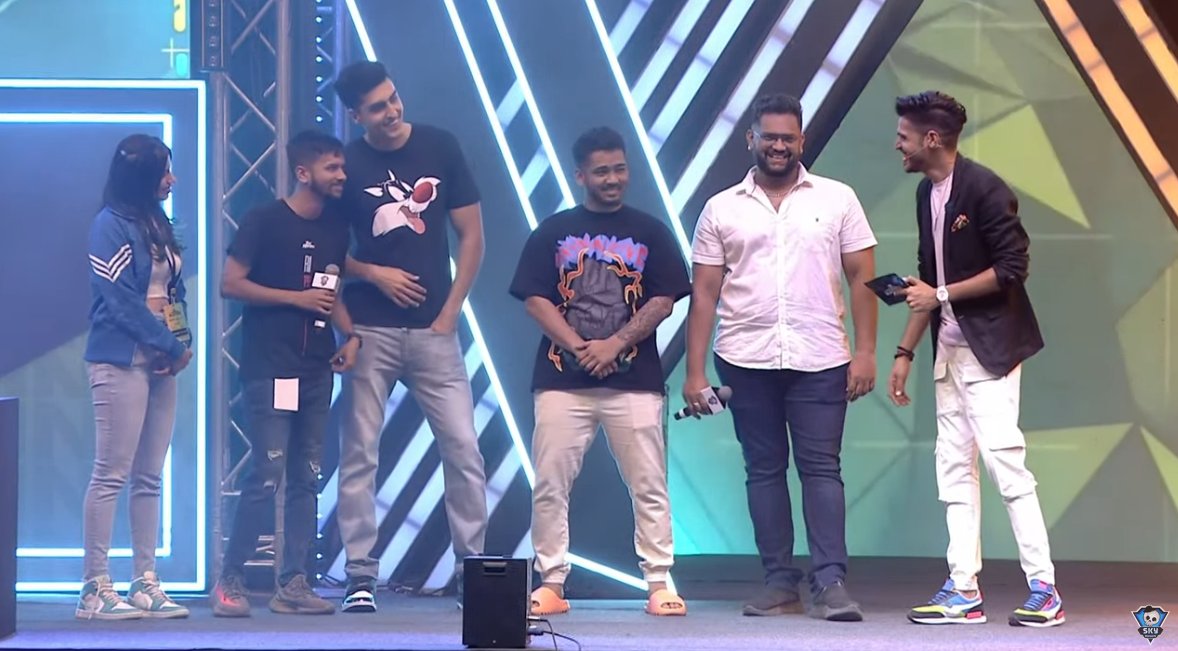 On stage, Team 1 - JOD Esports! 🫡

<a href="/V3nombiceps/">Ankit Panth</a> <a href="/deathmakercs/">Debanjan Das</a> <a href="/scouttanmay/">sc0utOP</a> <a href="/tbonegamng/">TbOne</a> <a href="/sharkshe_/">SHARKSHE</a> 

#Skyesports #ShowdownMatch