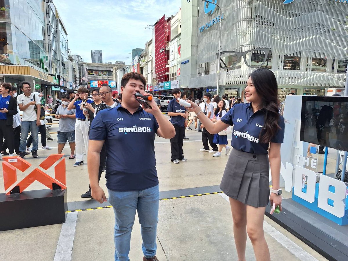jessieandfrs's tweet photo. We did super fun today w/ Thailand National Team Jersey Grand Opening ๐น๐ญ
Thanks for this oppotunities as @DOASISCity @TheSandboxThai @TheSandboxGame @ArchopiaStudio @WarrixThailand โs Host/MC today ๐ฅฐ
#DOASIS #Thesandbox #HumenX #DOASISXWarrix #MCJessieInk https://t.co/cUYFvMm1M8