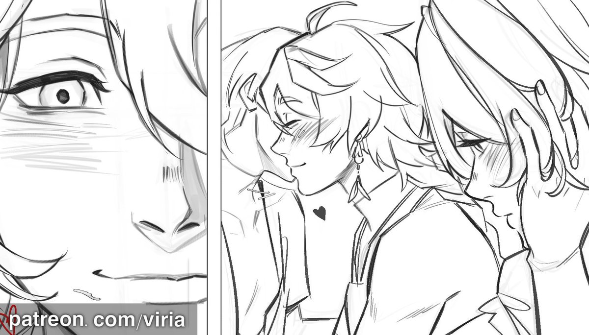 posted the lineart for the first three pages for the continuation of the chilumi reincarnation AU to P! 👀🤭   available from fireflies😊