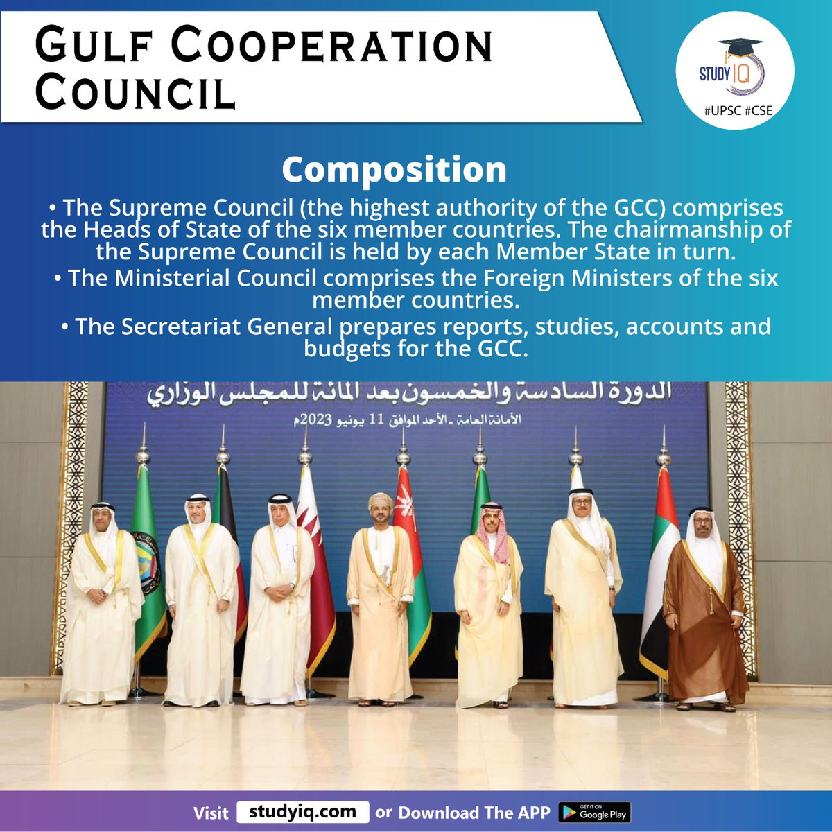 Gulf Cooperation Council

#gulfcooperationcouncil #gcc #tradeagreement #india #whyinnews #middleeast #saudiarabia #kuwait #unitedarabemirates #qatar #bahrain #oman #riyadh #privatesector #agriculture #water #foreignministers #upsc #cse #ips #ias #worldaffairs