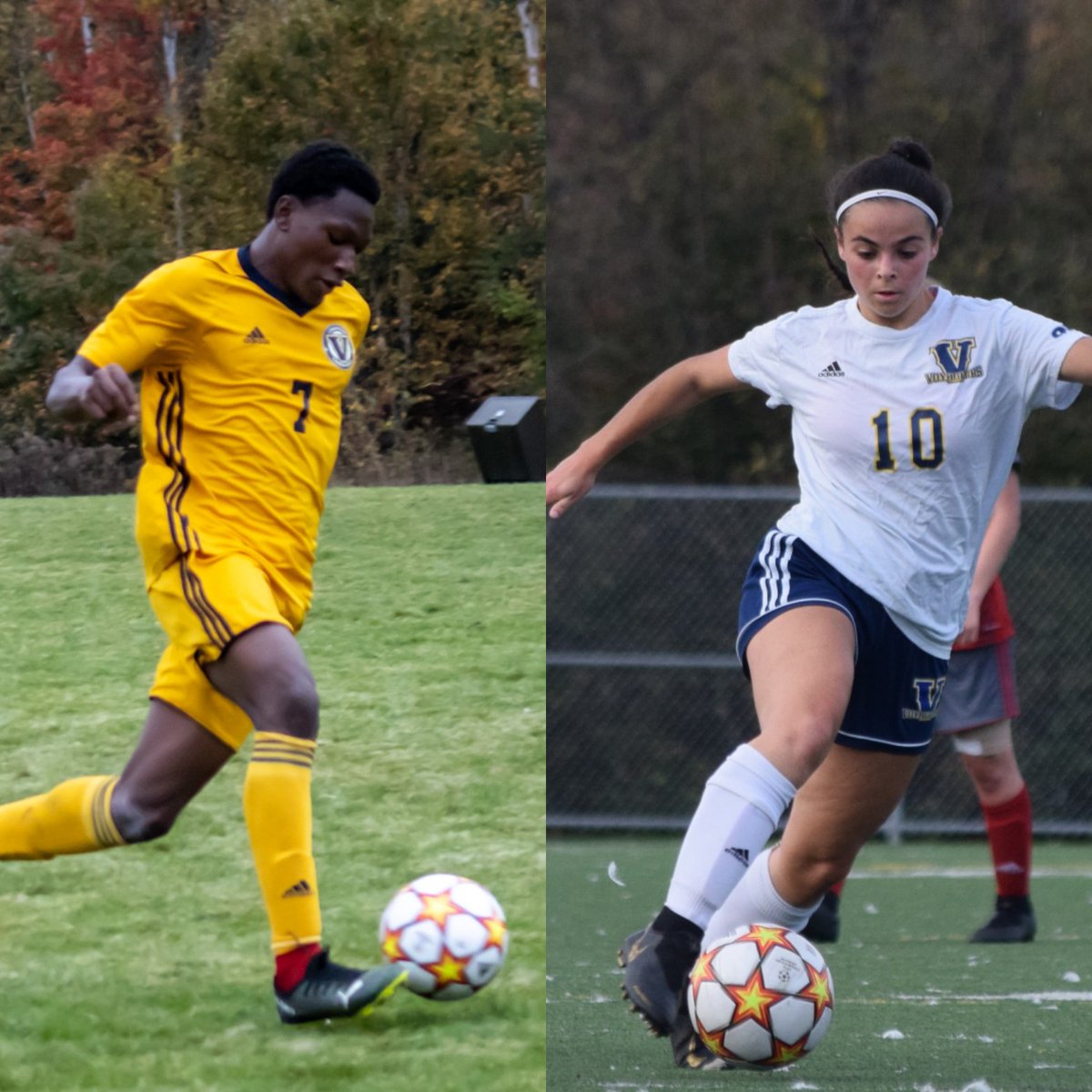 LUVoyageurs's tweet photo. Our Voyageurs soccer teams are off to Laurier to battle the Golden Hawks in a pair of exhibition matches today and tomorrow! Home opener is in 7 days! #fearthenoise https://t.co/WYQkwpQGIZ