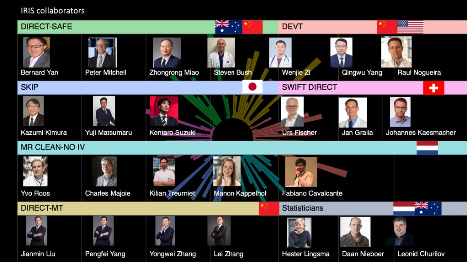 fwcavalcante's tweet photo. Finally, IRIS is a testament to the value of international collaboration. This study would be impossible without  contributions of researchers, clinicians, patients and family members from 🇨🇳(DEVT, DIRECT-MT), 🇯🇵(SKIP), 🇳🇱(MR CLEAN-NO IV), 🇨🇭(SWIFT-DIRECT), and 🇦🇺(DIRECT-SAFE)! https://t.co/rbo2Fb5Di9