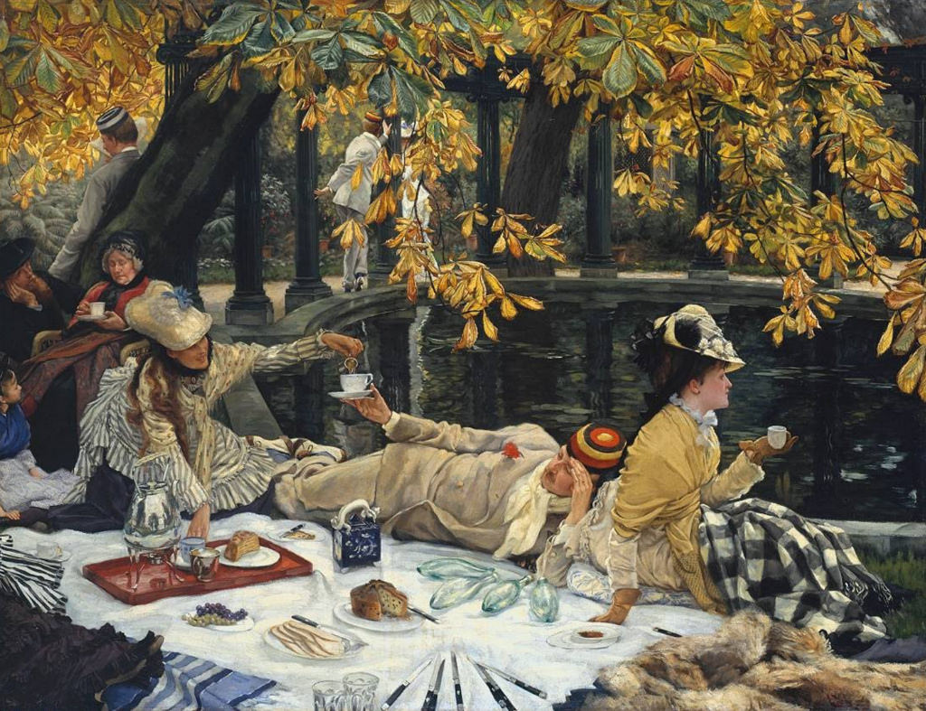 James Tissot -Día festivo, 1876 #pintura