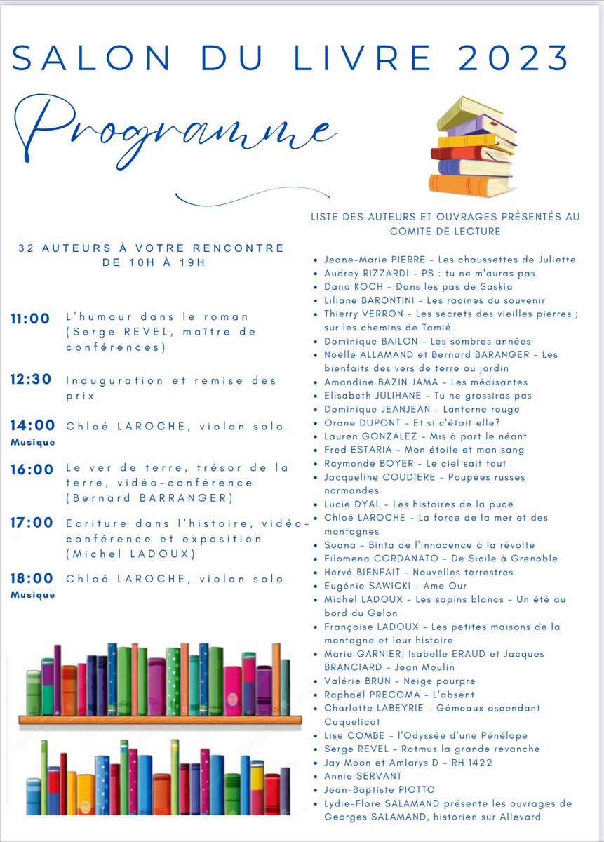 PrecomaRaphael's tweet photo. Bonjour à toutes et à tous. Après cette période caniculaire, rien de mieux que de prendre de la hauteur. Alors je vous invite nombreux ce dimanche à Allevard-Les-Bains pour un bon bol d’air frais, de belles découvertes littéraires et passer un bon moment. #thriller #roman #livre https://t.co/T3tISQlND0