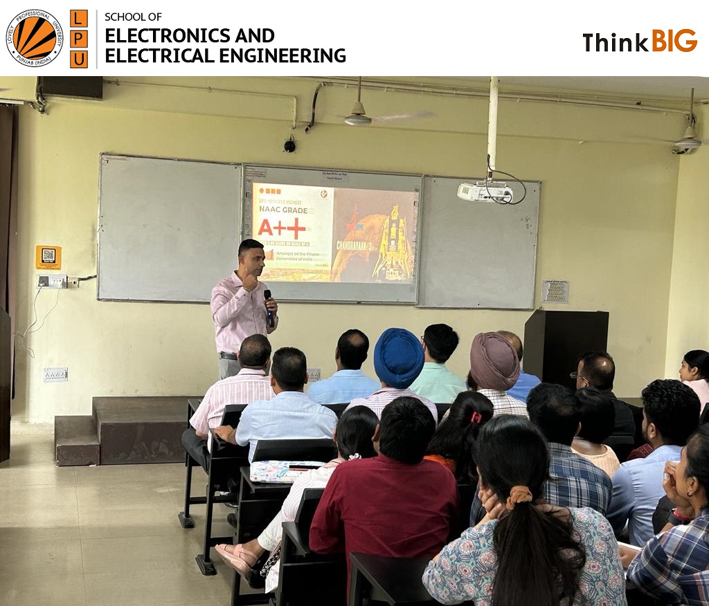 LPU_EEE's tweet photo. Glimpses of the session in which Dr. Gaurav Sethi, HoS(SEEE), interacted with the faculty members of the school to discuss the academic and placement activities for outcome based education.

#LPU #SEEE #BTechECE #BTechEE #BTechEEE
#BTechRobotocsandAutomation #BTechECEIoT https://t.co/er3W9ZJ2Bw