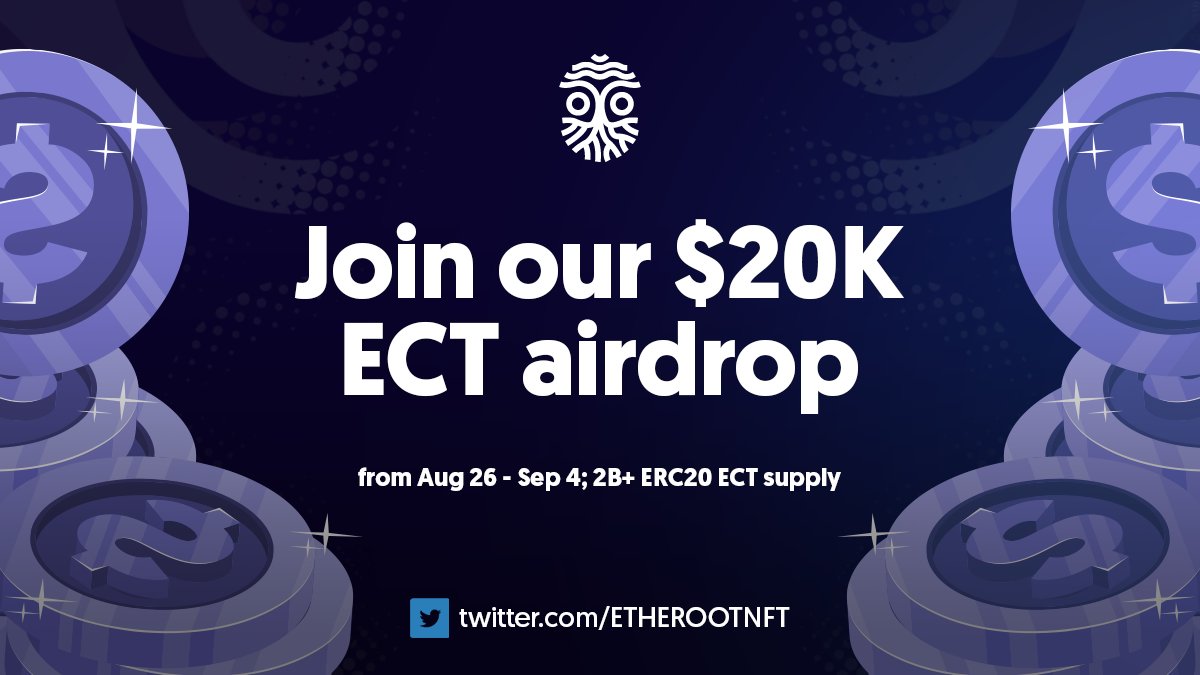 🚀 #Etheroot: A game-changing community asset platform by top Ethereum devs.
🌍 Running on Ethereum Layer2 for Web3 startups.
Join our airdrop: $20K ECT prize pool! 🎁
Airdrop: Aug 26 - Sep 4.
Get involved now! 👉 t.me/etheroot_airdr…
More info: reddit.com/r/Etheroot/com…